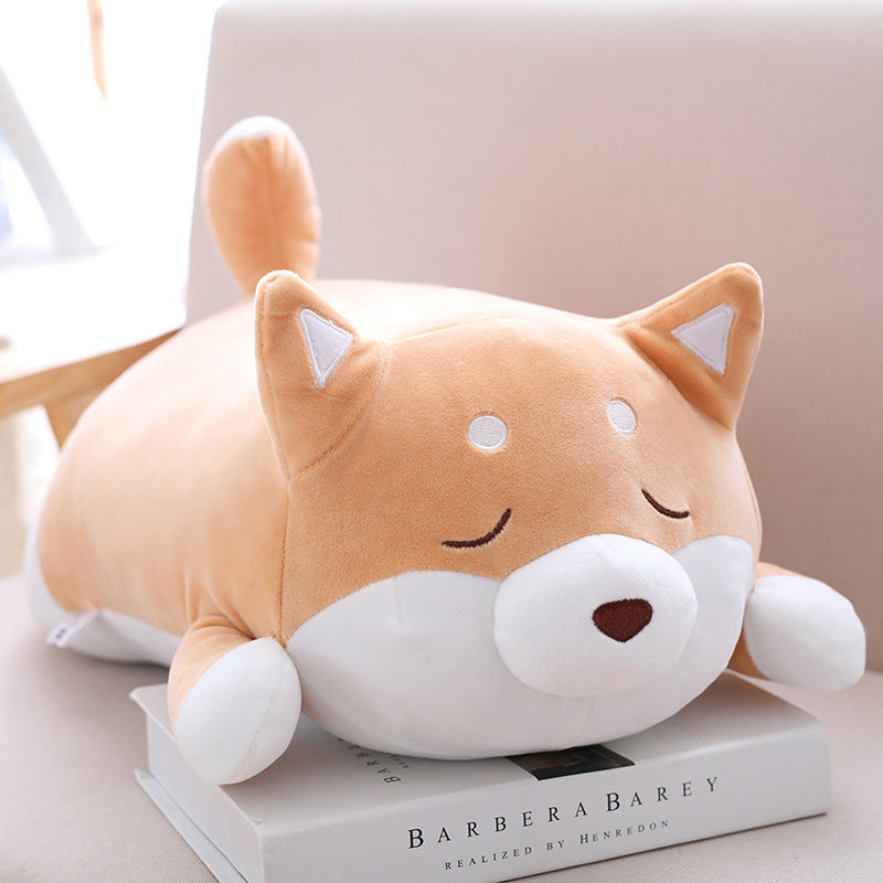 NEST N KIDS Cute Fat Shiba Inu Dog Plush Toy Stuffed Soft Kawaii Animal Cartoon Pillow Lovely Gift For Kids Baby Children Gifts