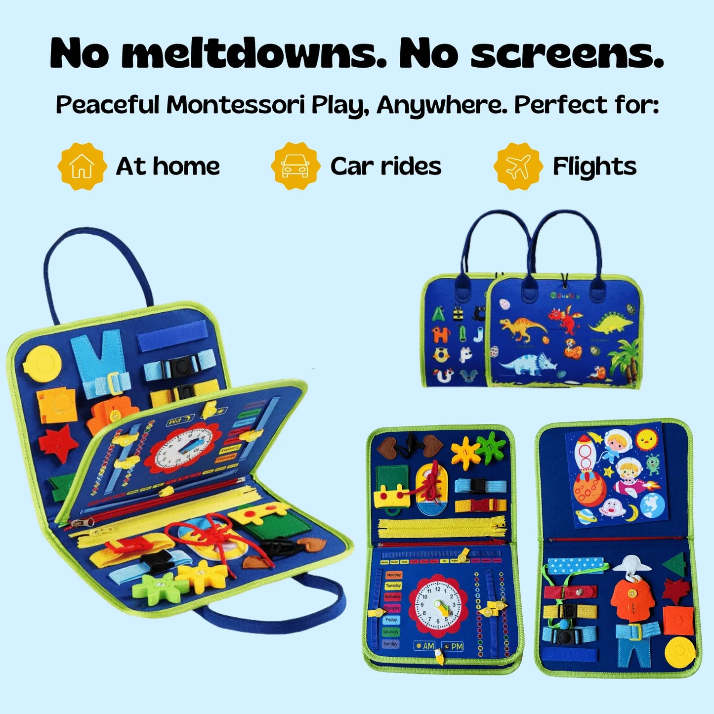 NESTNKIDS™ Montessori Busy Board