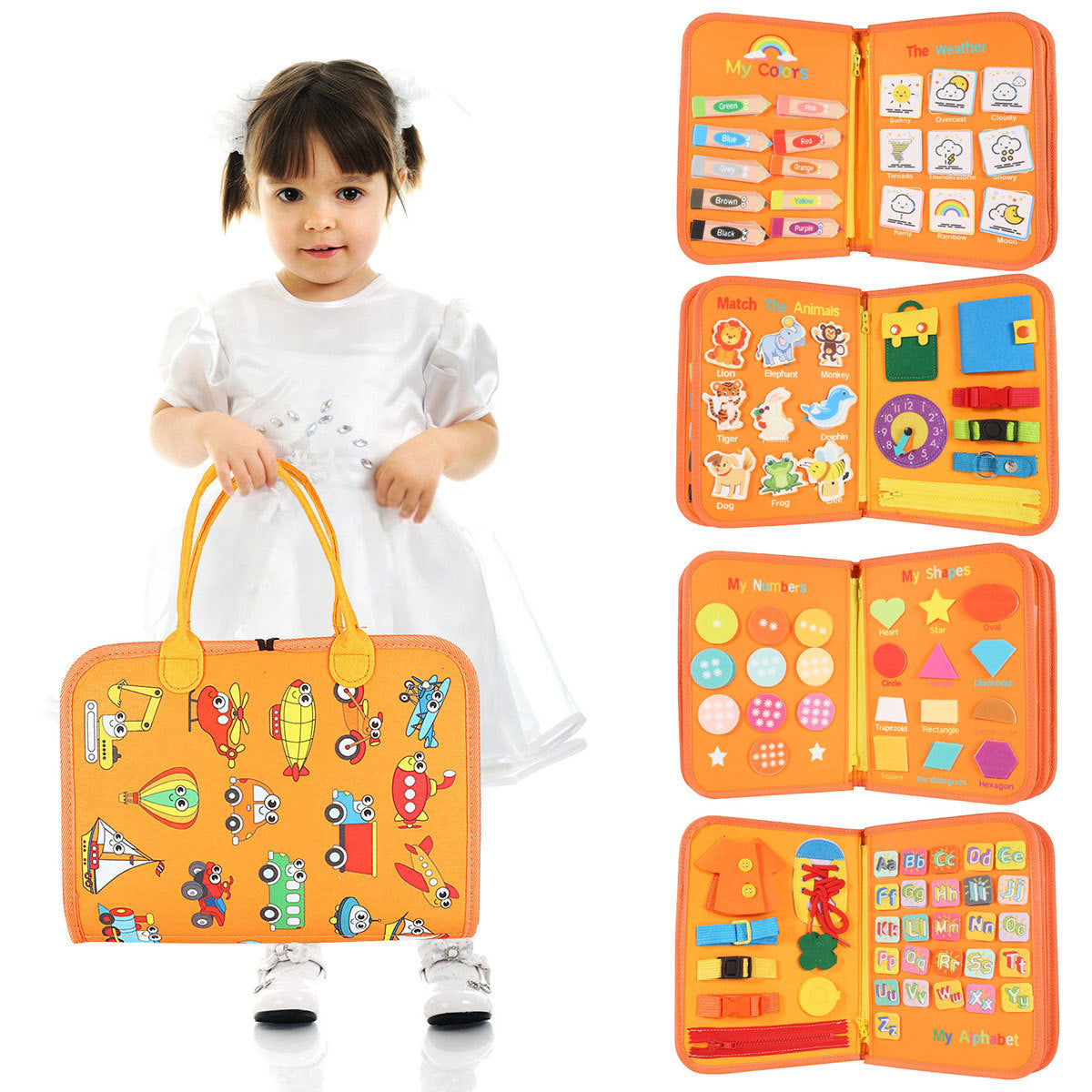 NESTNKIDS™ Montessori Busy Board