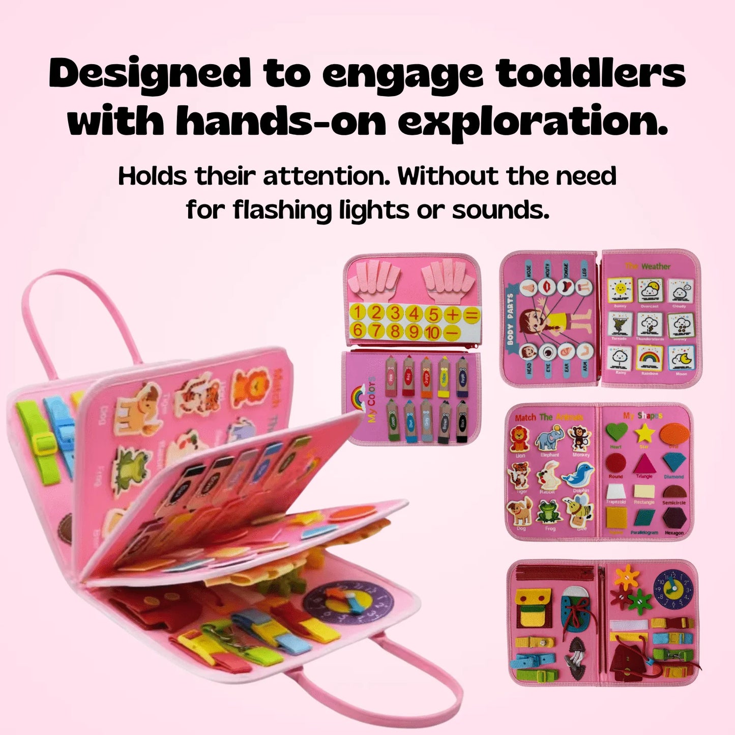 NESTNKIDS™ Montessori Busy Board